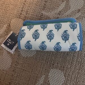 Roller Rabbit for target 🎯 White Pouch with Blue Floral Trim